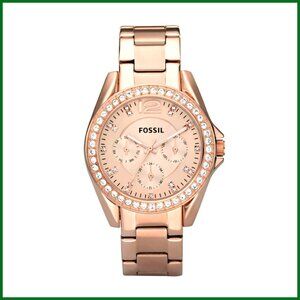 Stainless Steel Multifunction Watch with Big Face Design